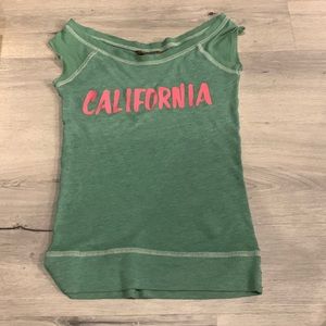 Green California shirt